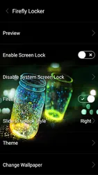 Fireflies lockscreen screenshot