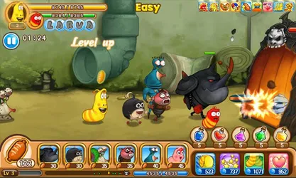 Larva Heroes screenshot