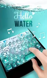 GO Keyboard Theme Water screenshot