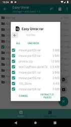 Easy Unrar, Unzip & Zip screenshot