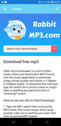 RabbitMp3.Free Downloads screenshot