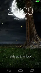 Fireflies lockscreen screenshot