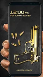 Gun Shooting Lock Screen screenshot